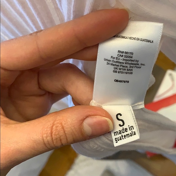 Sheer light pink quarter-sleeve top - Picture 4 of 5